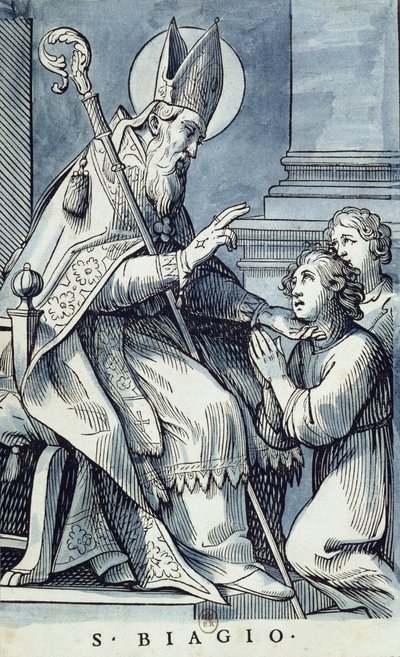 St. Blaise geneest een ziek kind door Jacques Stella